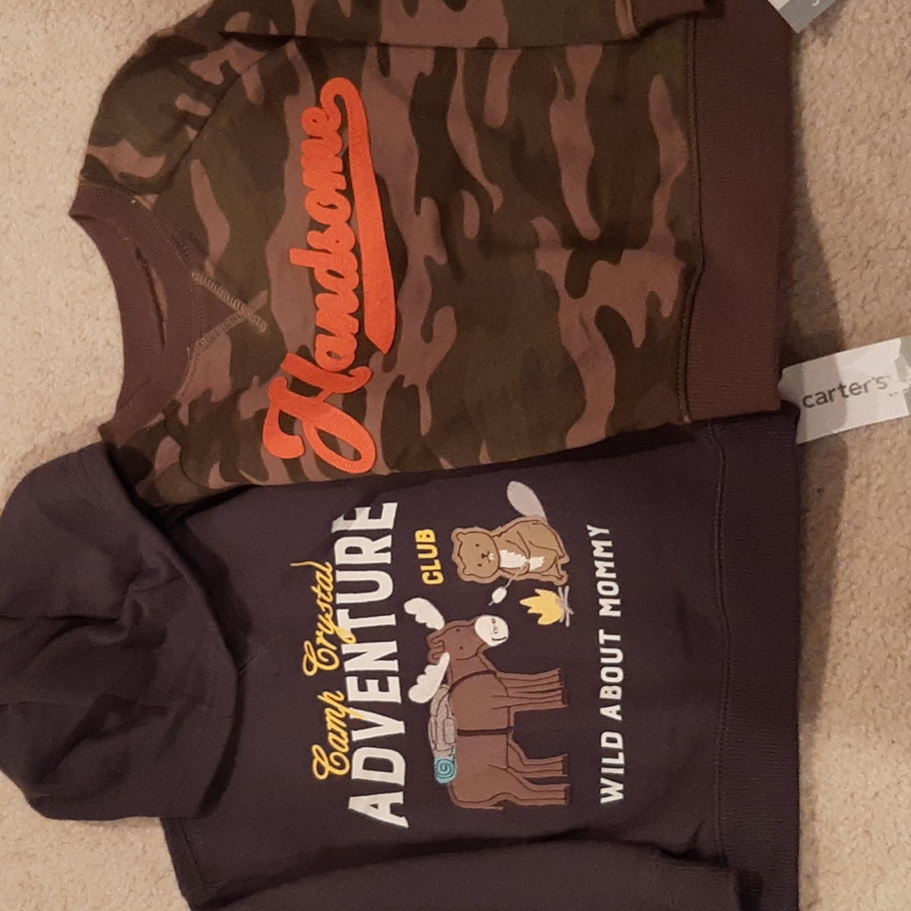 Carter's Adventure and Camo Sweatshirt  3T NWT